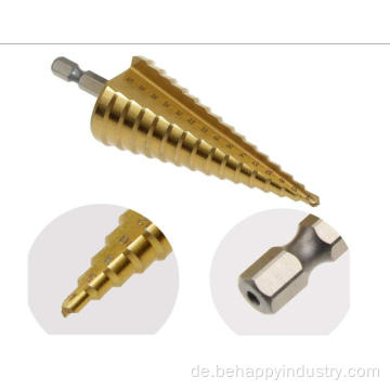 3pcs Hochgeschwindigkeitsstahl-Stufe Bohrmaschine Bit Set Set